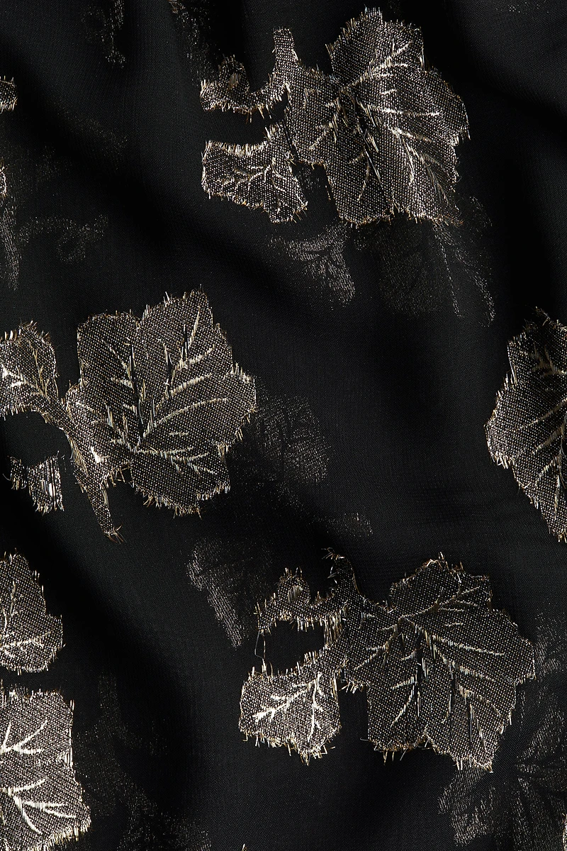 Blouse en tissu jacquard