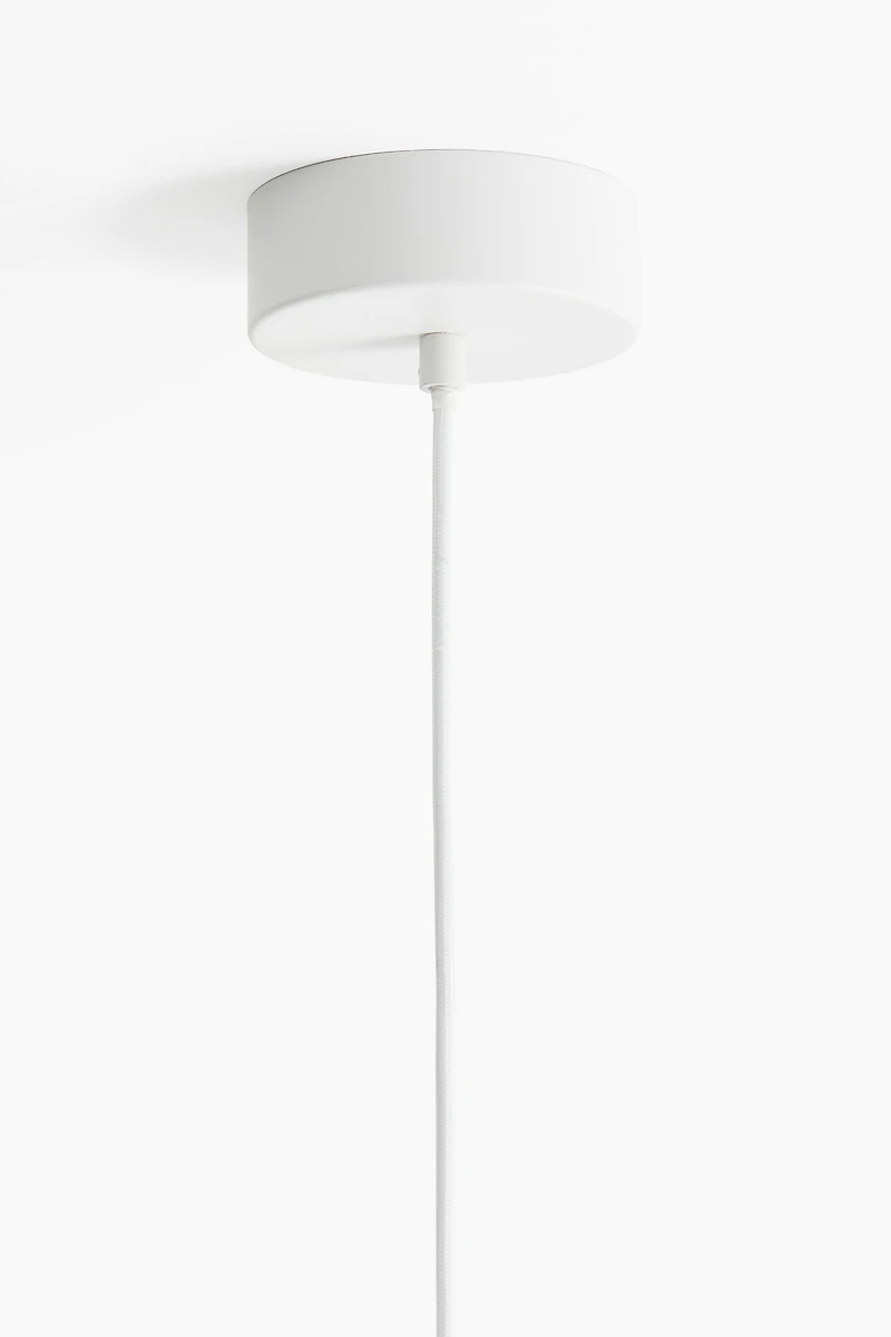 Linen-Blend Pendant Lamp