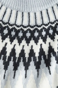 Jacquard-Knit Sweater