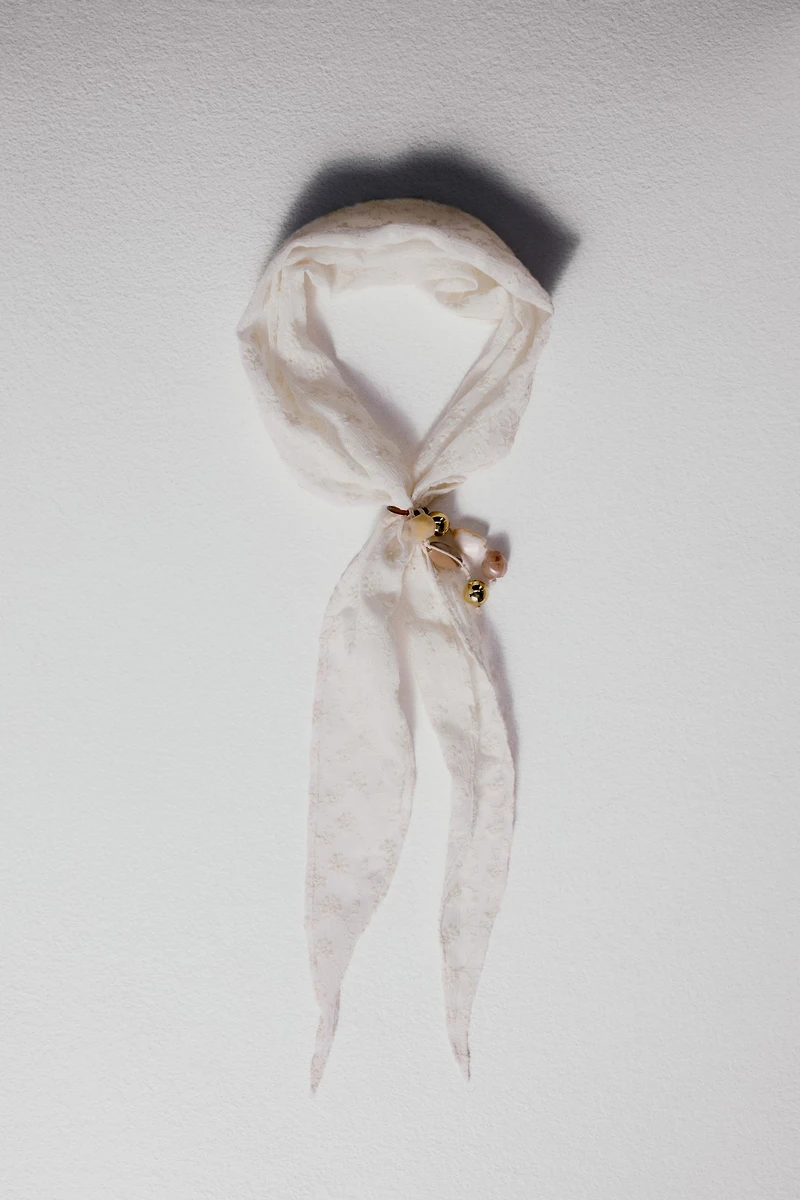 Embroidered Neck Scarf