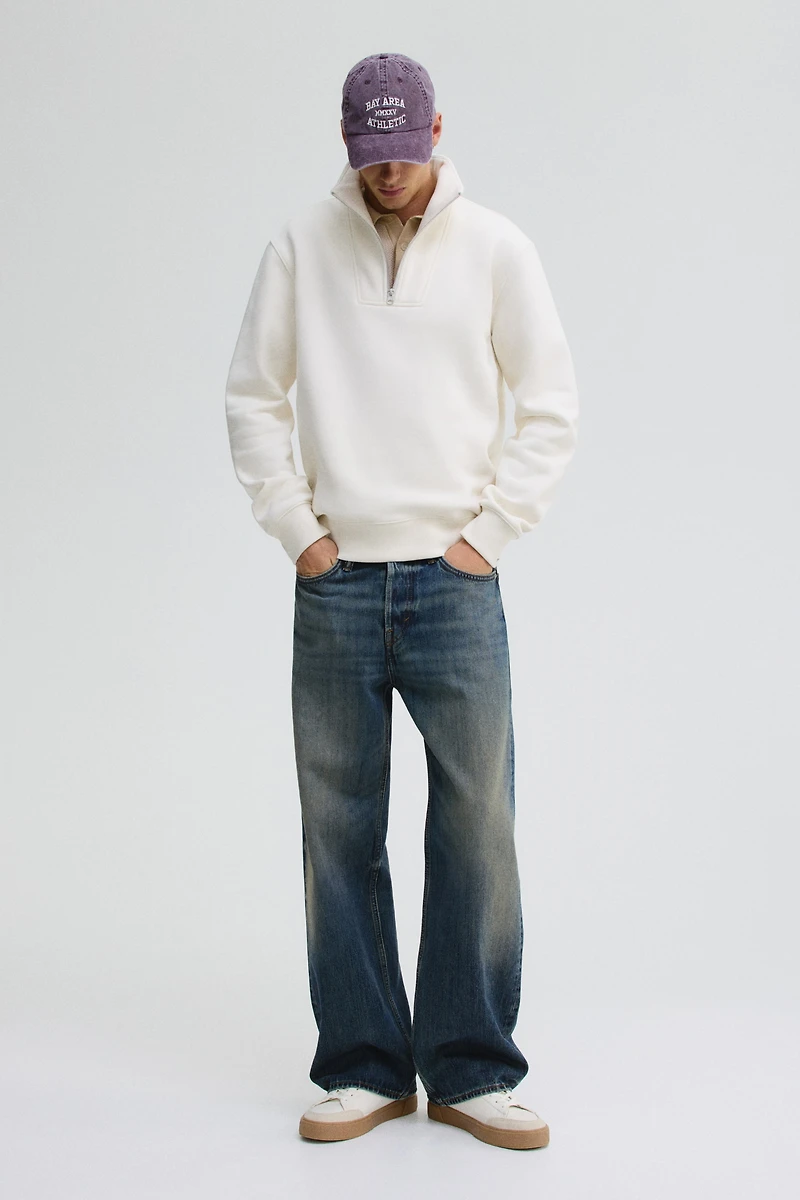 Regular Fit Half-Zip Sweatshirt