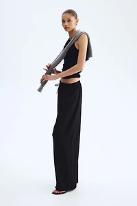 Wide-cut Pull-on Pants