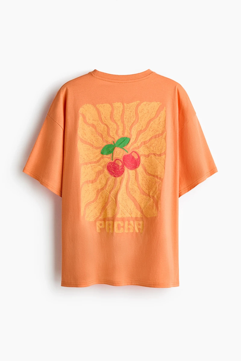 Oversized T-Shirt with Printed Motif