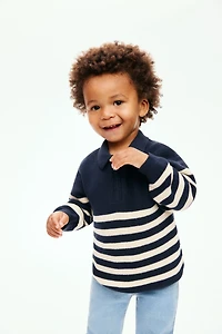 Chandail style polo en coton