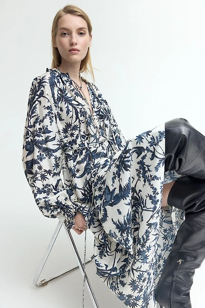 Ruffle-Collar Dress