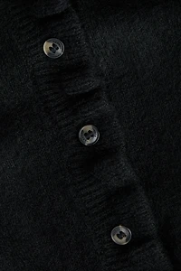 Ruffle-Trimmed Cardigan