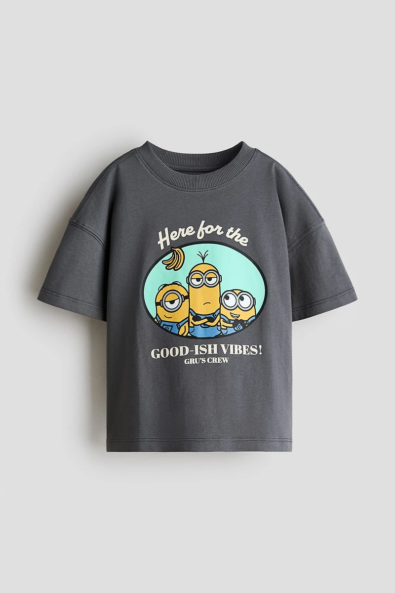 Oversized T-Shirt with Printed Motif