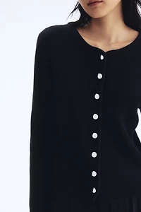 Gilet en tricot de coton côtelé