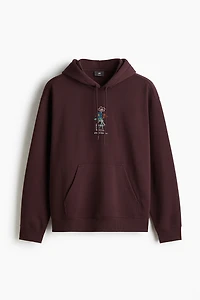 Loose Fit Printed Hoodie