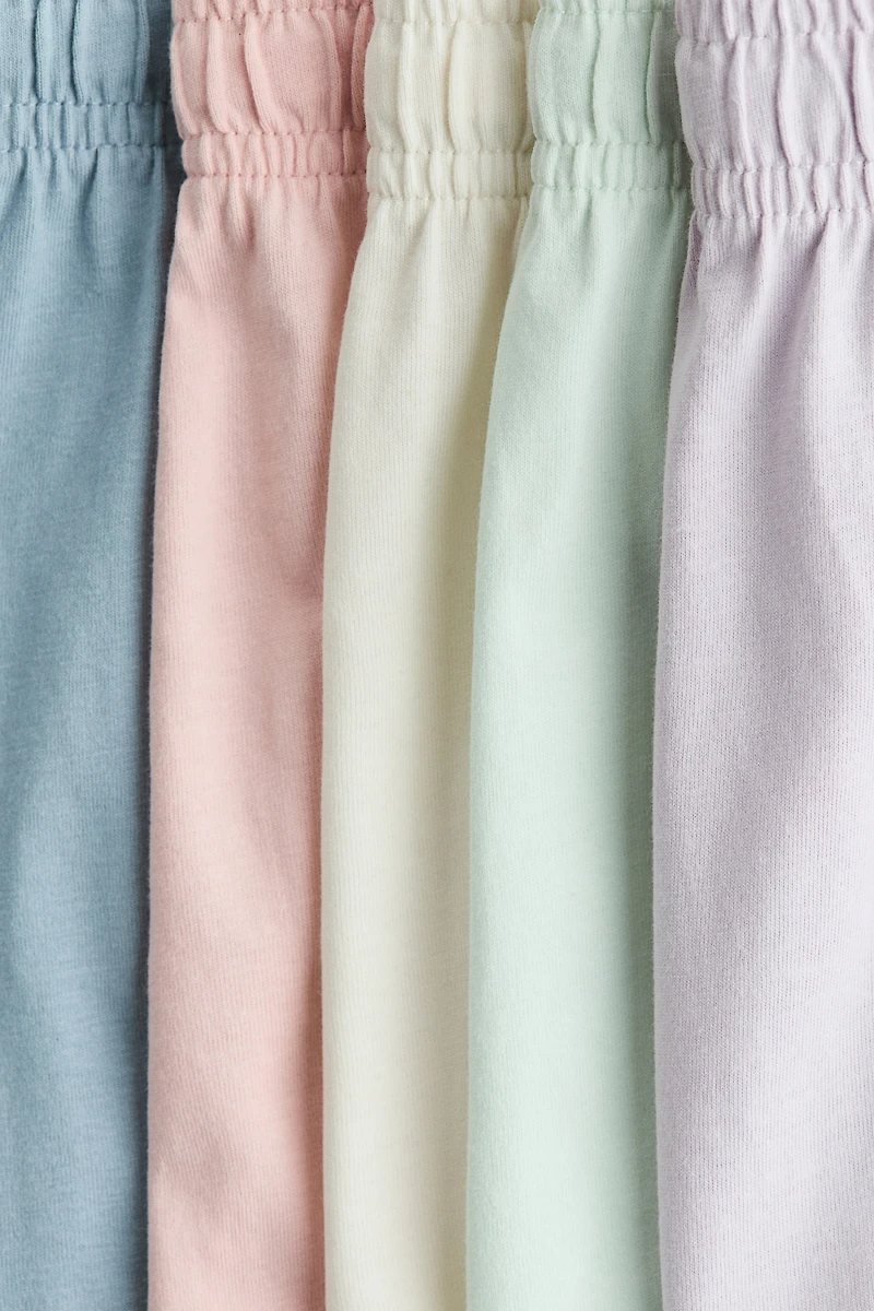 Lot de 5 shorts en jersey coton