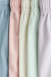 Lot de 5 shorts en jersey coton