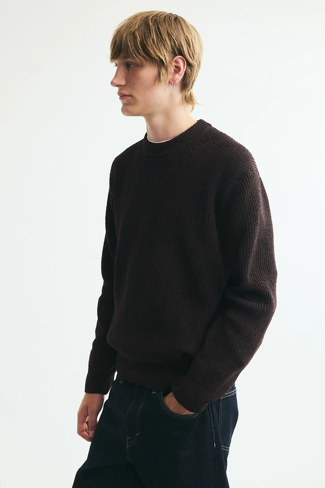Relaxed-Fit Rib-Knit Sweater