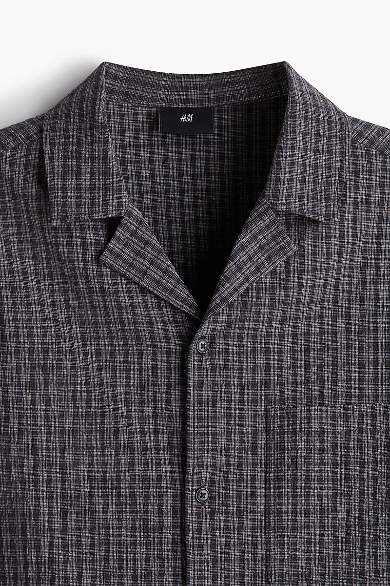 Loose-Fit Seersucker Resort Shirt