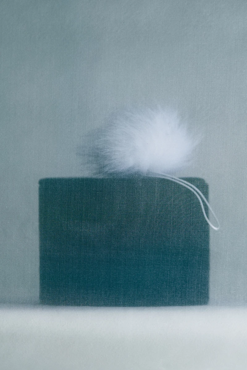 Lot de 2 décorations de Noël en forme de pompons