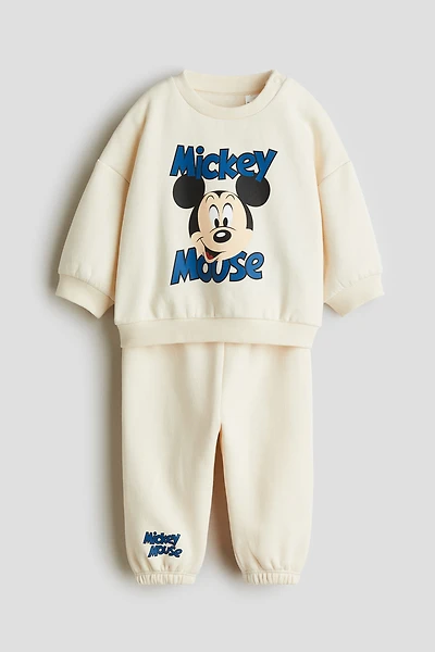 Ensemble 2 pièces en molleton imprimé