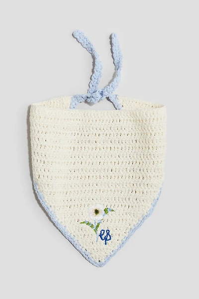 Foulard de tête avec détails brodés