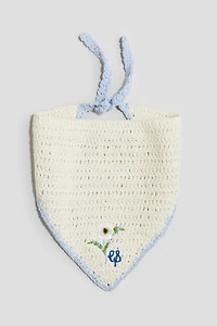 Embroidered-Detail Headscarf