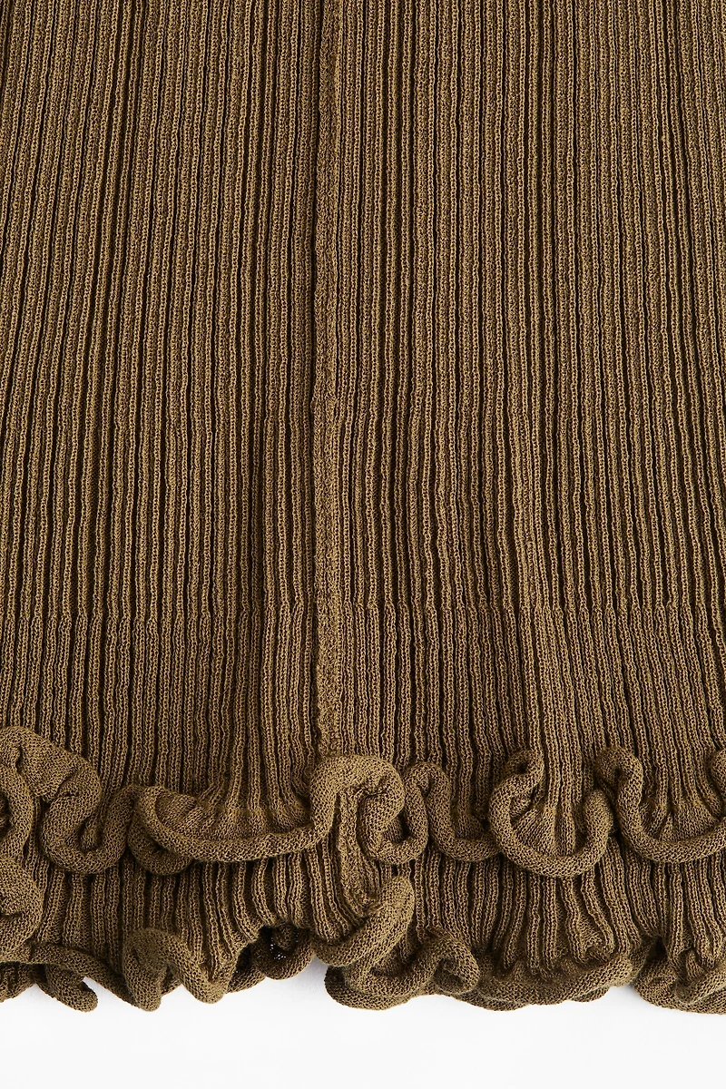 Débardeur en tricot côtelé