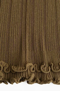 Débardeur en tricot côtelé