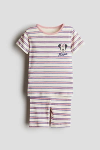 Snug Fit Printed Jersey Pajamas