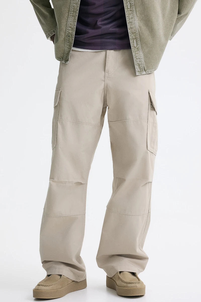 Pantalon cargo décontracté en coton