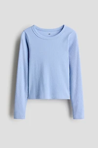 Ribbed Cotton Jersey Top