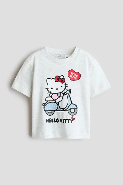 T-shirt en coton avec motif imprimé