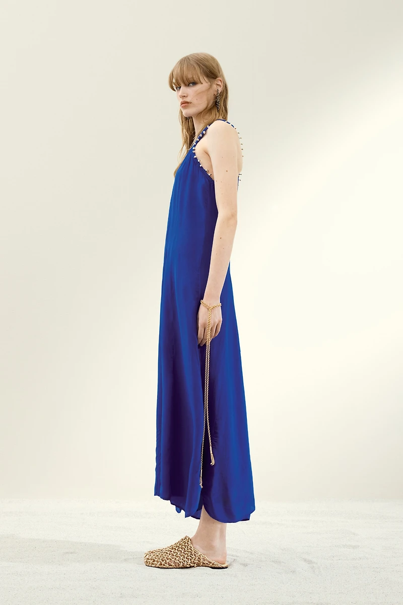 Bead-Detail Dress