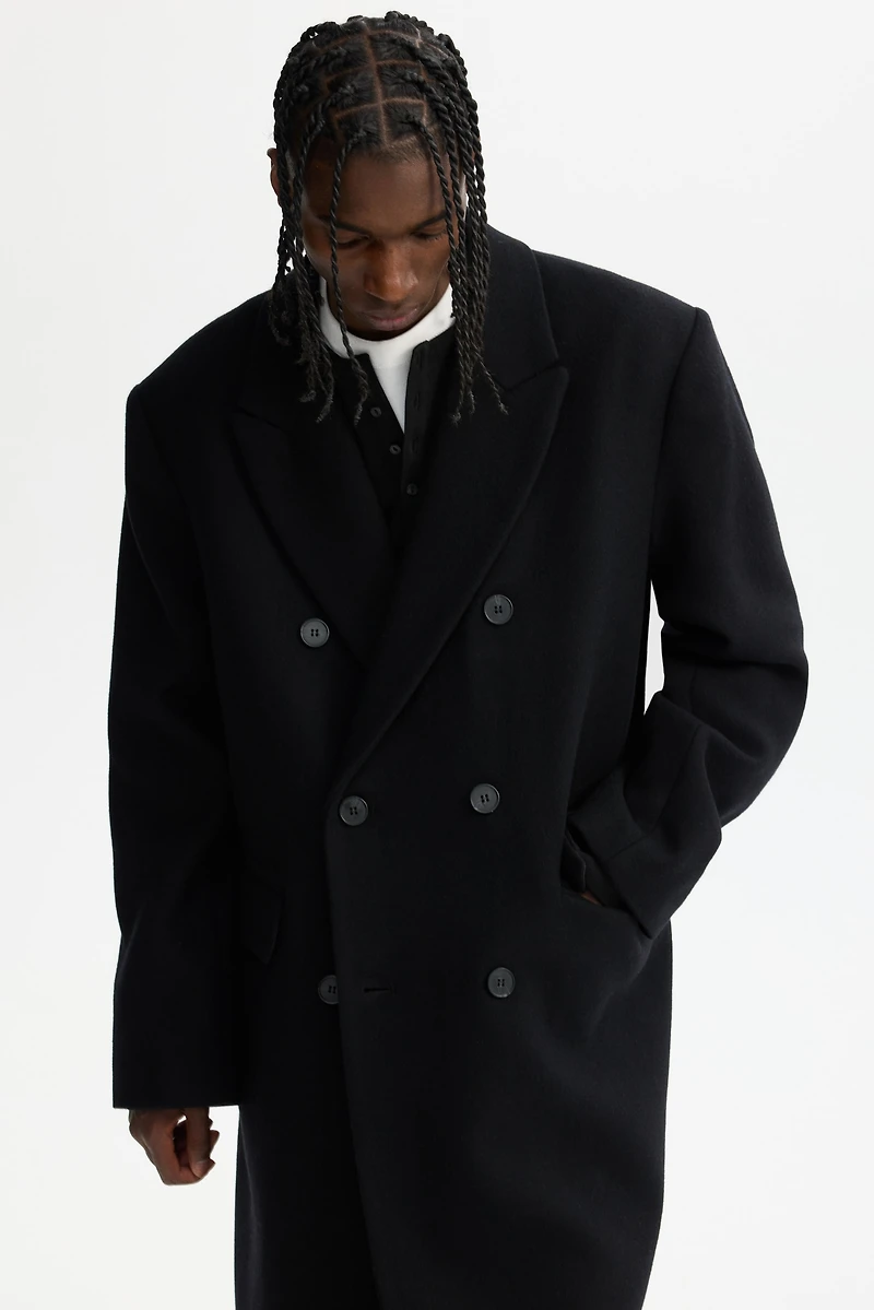 Wool-Blend Coat