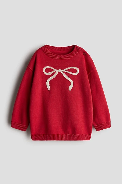 Jacquard-Knit Sweater
