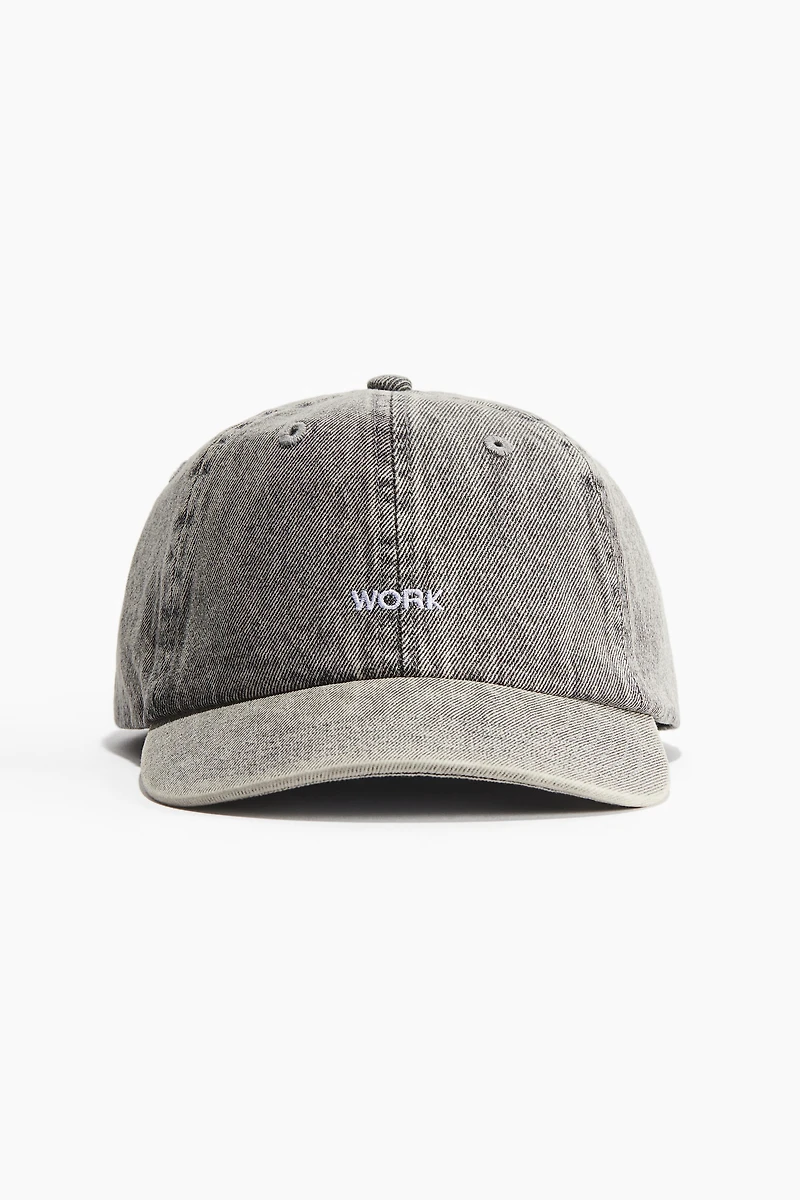 Cotton Cap with Embroidery