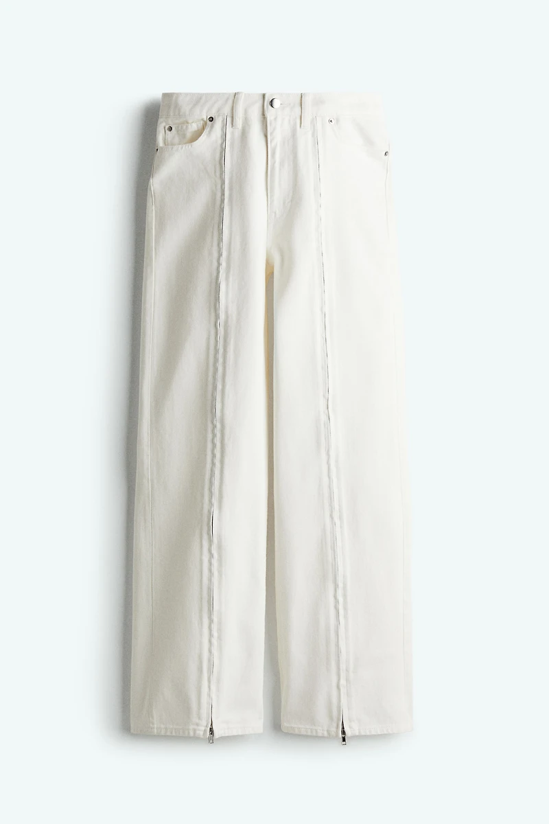 Zip-Front Jeans