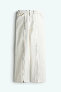 Zip-Front Jeans