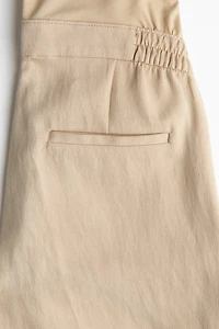 MAMA Linen-Blend Bermuda Shorts