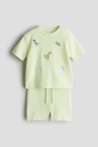 Ensemble 2 pièces en coton texturé