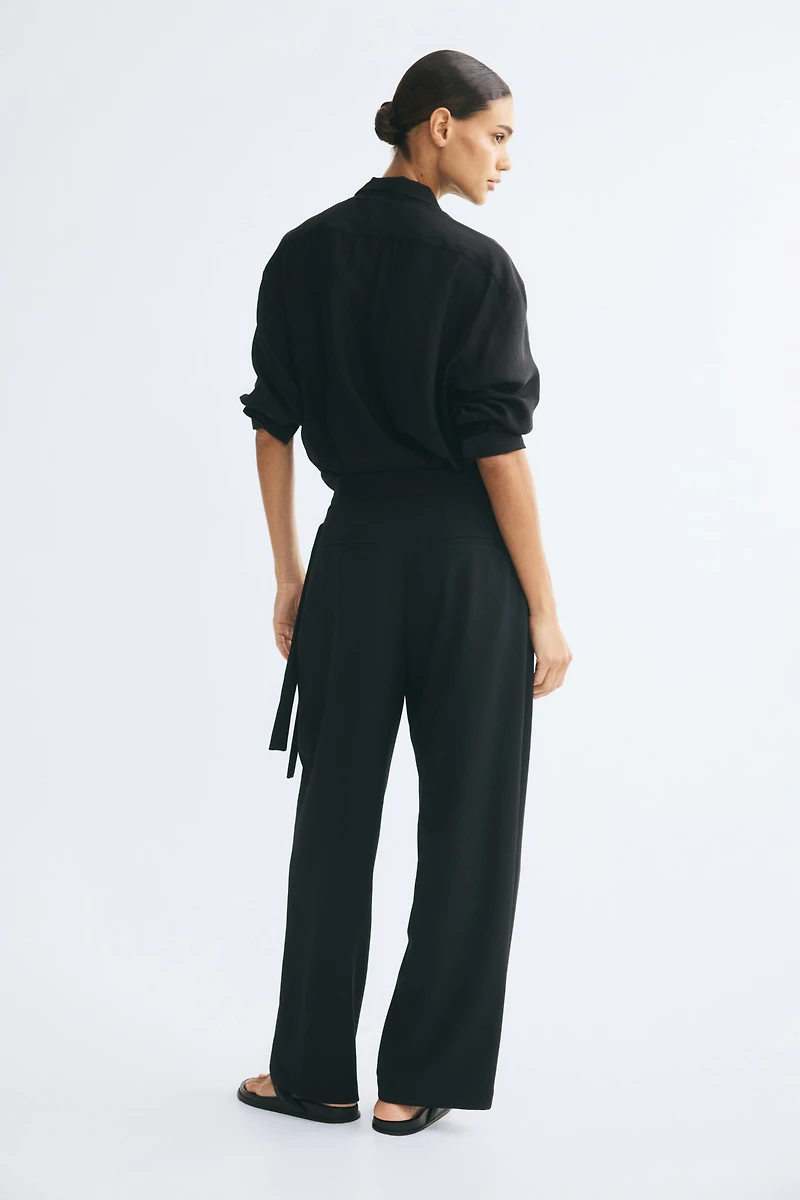 Wrap-Detail Pants