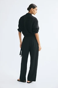Wrap-Detail Pants