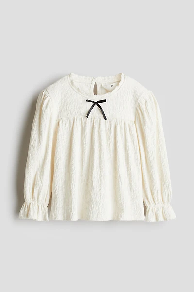 Picot-Trimmed Blouse
