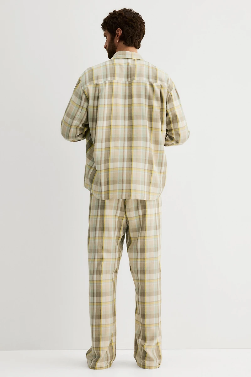 Lyocell-Blend Pajama Shirt and Pants