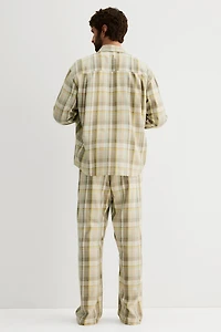Lyocell-Blend Pajama Shirt and Pants