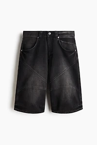 Super-Baggy Denim Shorts