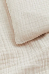 Muslin Crib Duvet Cover Set