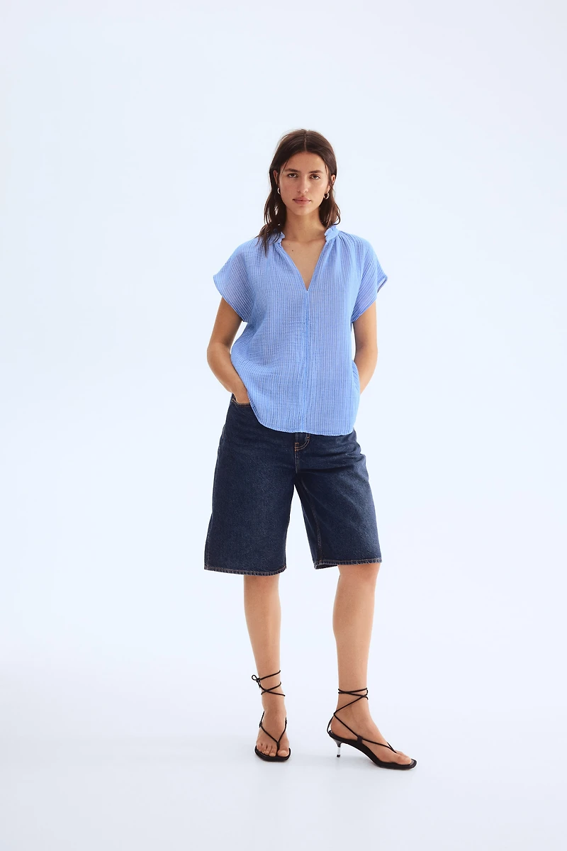 Cotton Muslin Blouse