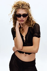 Crochet-Look Beach Top