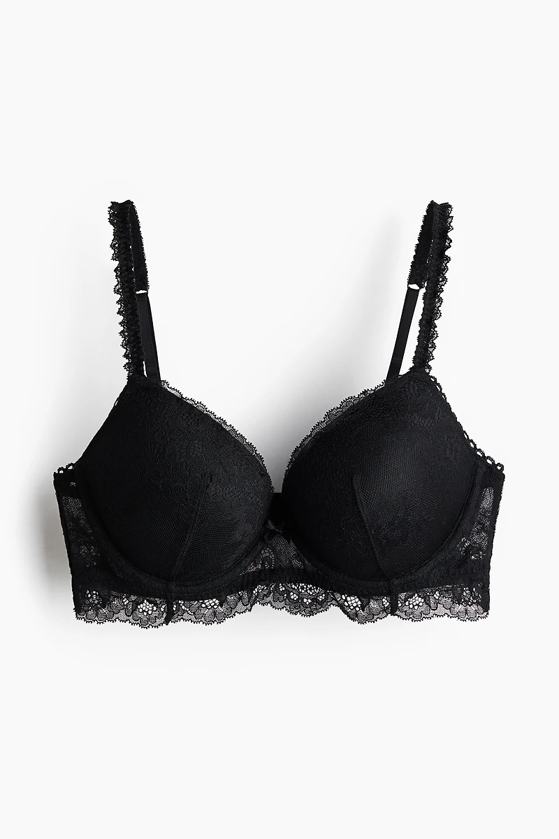 Soutien-gorge pigeonnant en dentelle