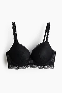 Soutien-gorge pigeonnant en dentelle