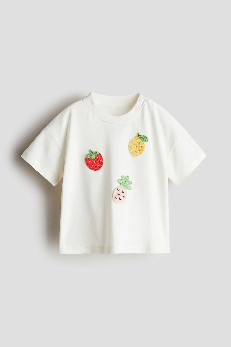 T-shirt avec appliqués