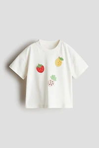 T-shirt avec appliqués