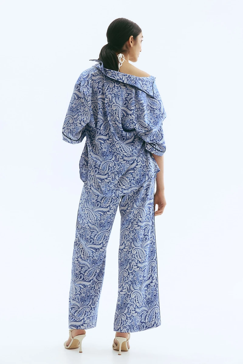 Printed Satin Shirt