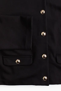 Shoulder-Pad Cardigan